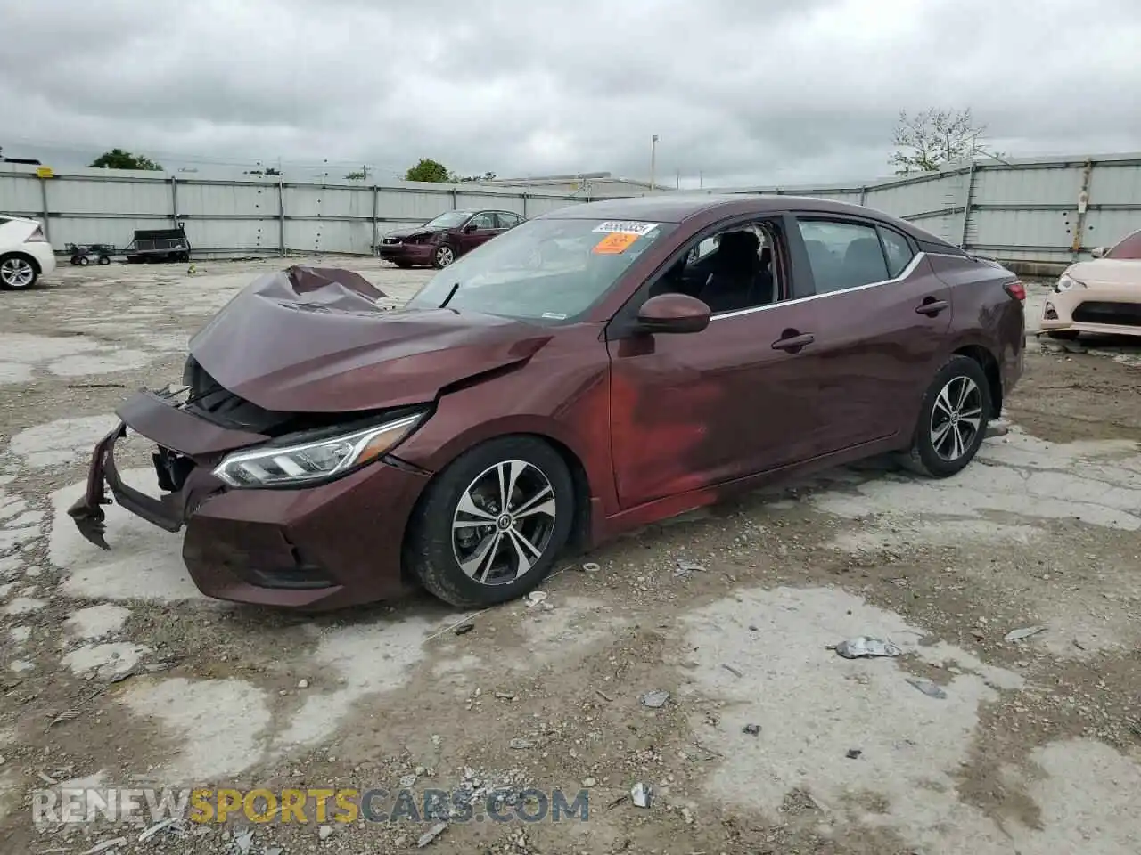 1 Photograph of a damaged car 3N1AB8CV8MY298848 NISSAN SENTRA 2021