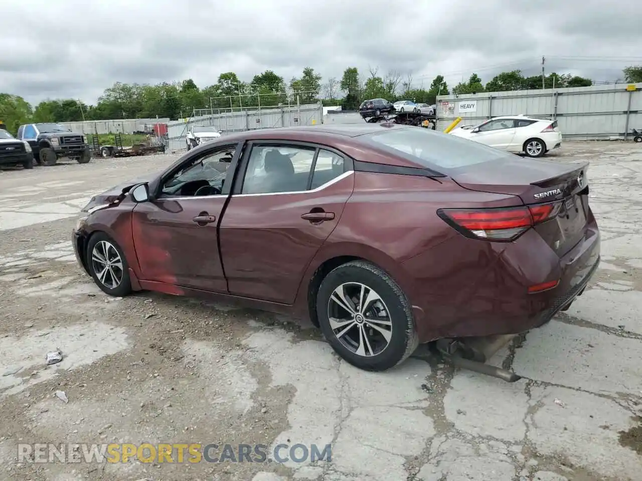 2 Photograph of a damaged car 3N1AB8CV8MY298848 NISSAN SENTRA 2021