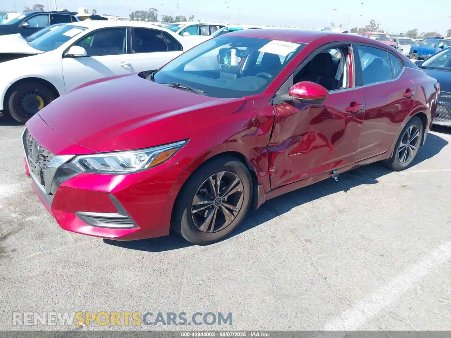 2 Photograph of a damaged car 3N1AB8CV8MY302087 NISSAN SENTRA 2021