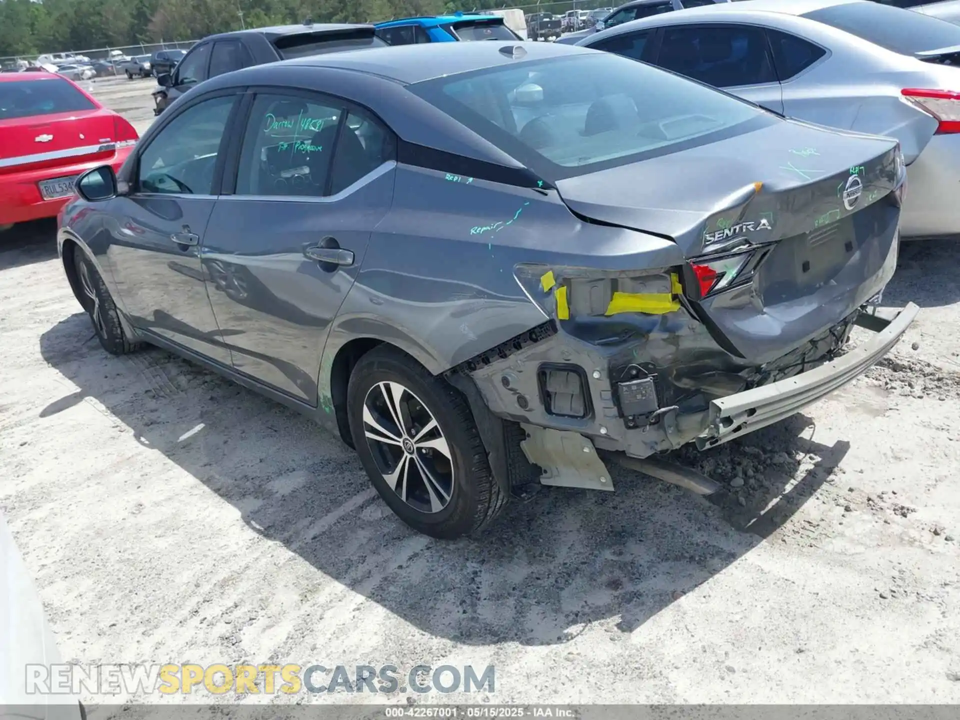 3 Photograph of a damaged car 3N1AB8CV8MY305166 NISSAN SENTRA 2021