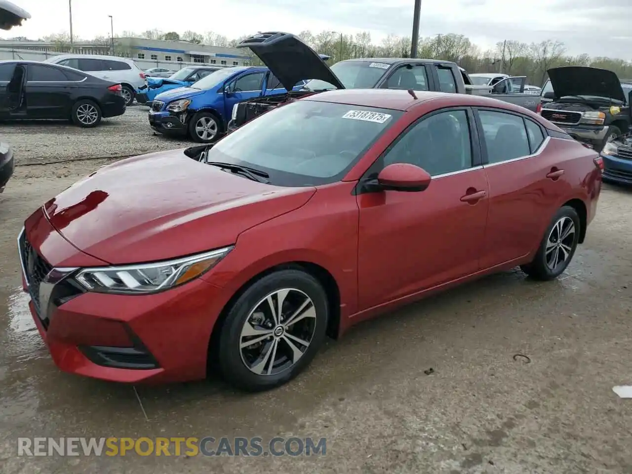 1 Photograph of a damaged car 3N1AB8CV8MY312716 NISSAN SENTRA 2021
