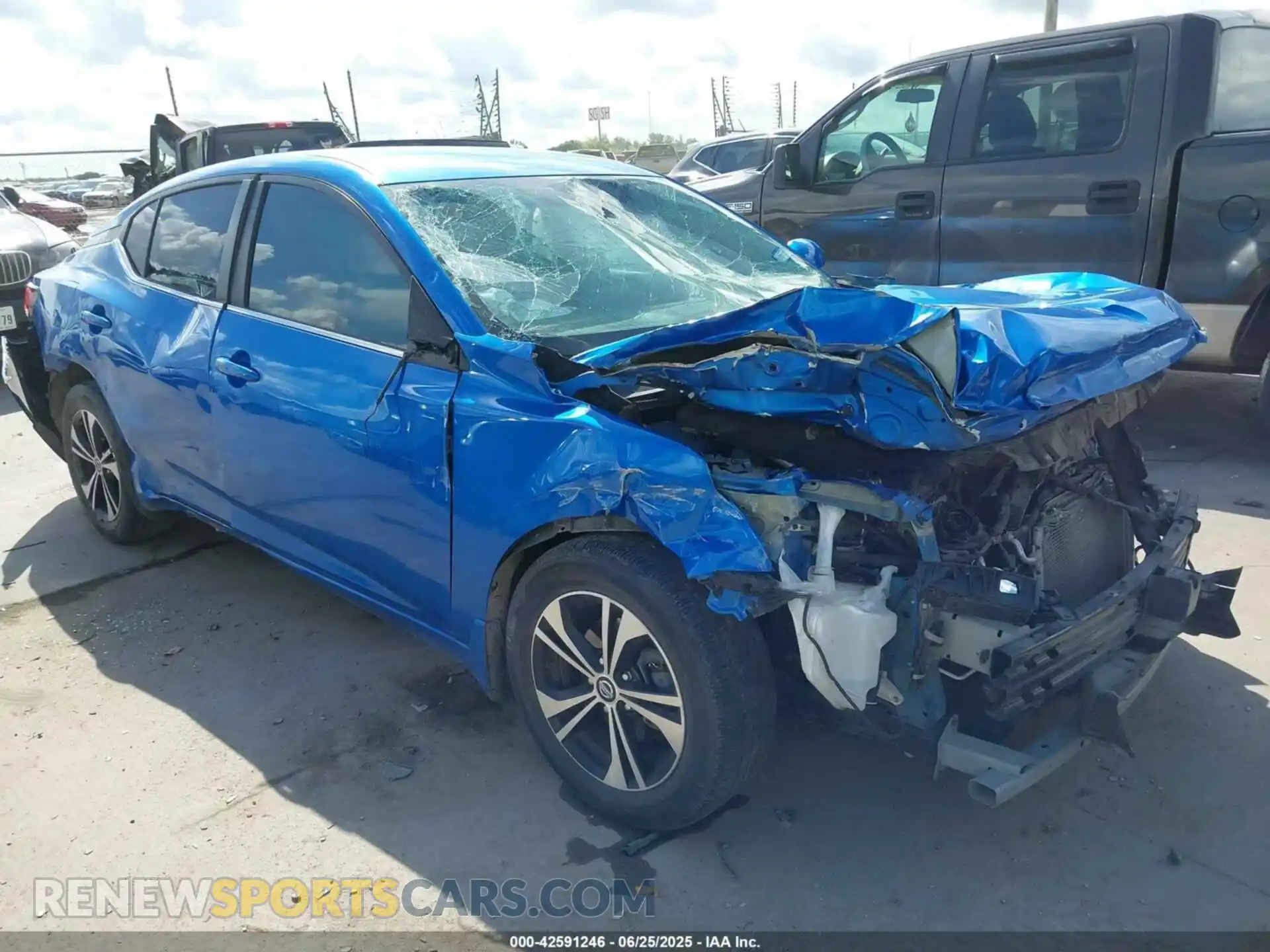 1 Photograph of a damaged car 3N1AB8CV8MY315079 NISSAN SENTRA 2021