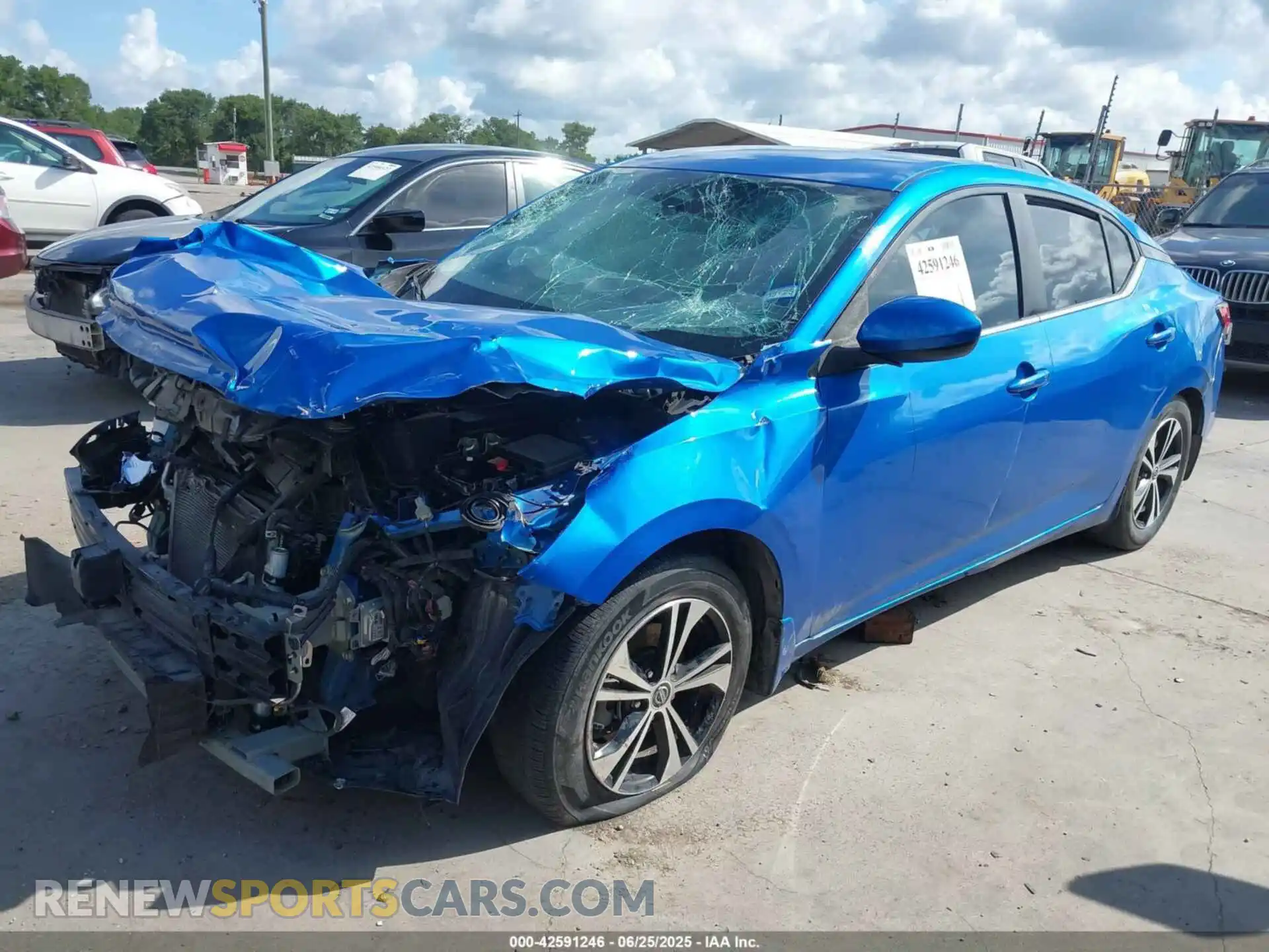 2 Photograph of a damaged car 3N1AB8CV8MY315079 NISSAN SENTRA 2021