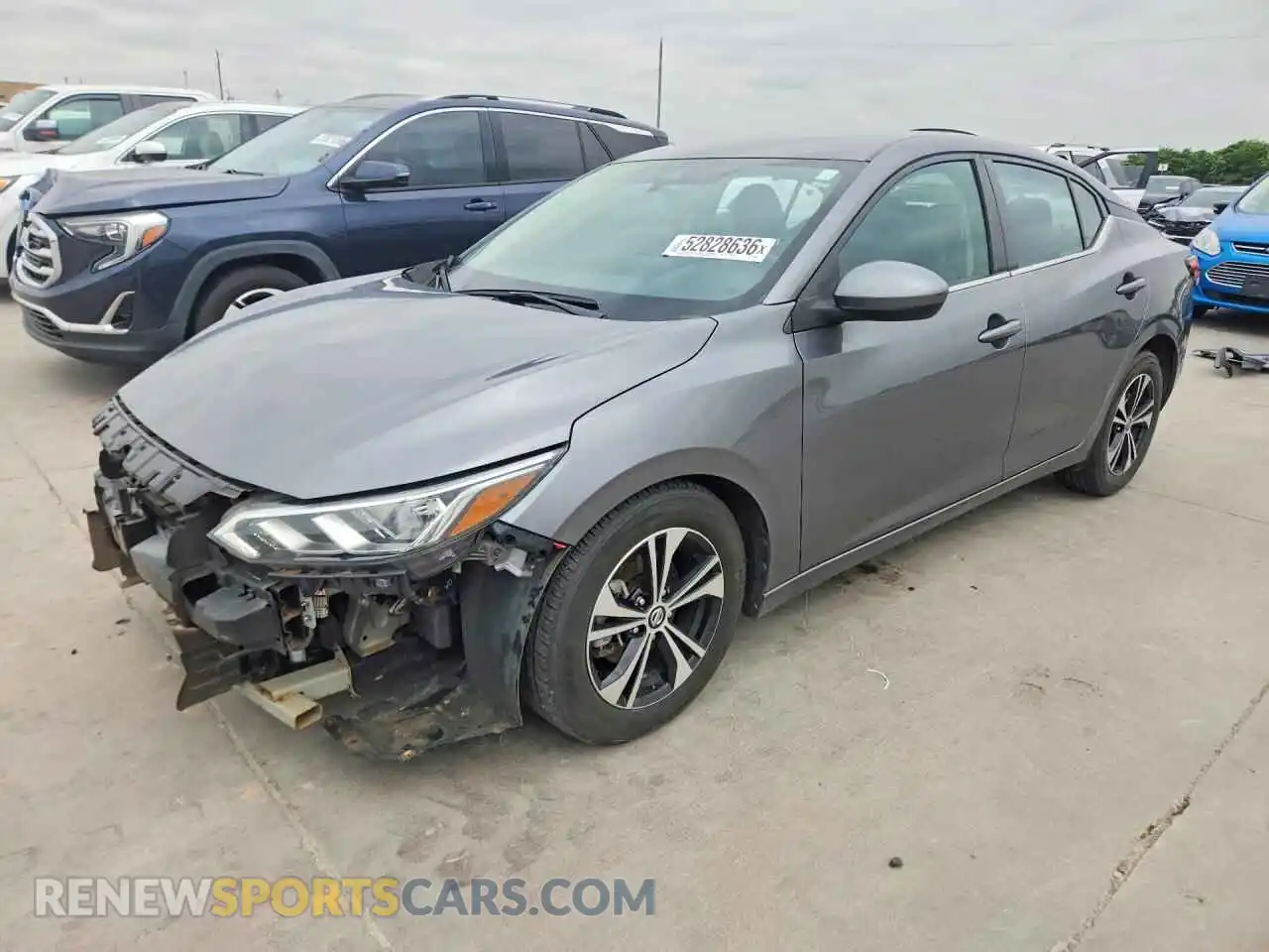 1 Photograph of a damaged car 3N1AB8CV8MY316894 NISSAN SENTRA 2021