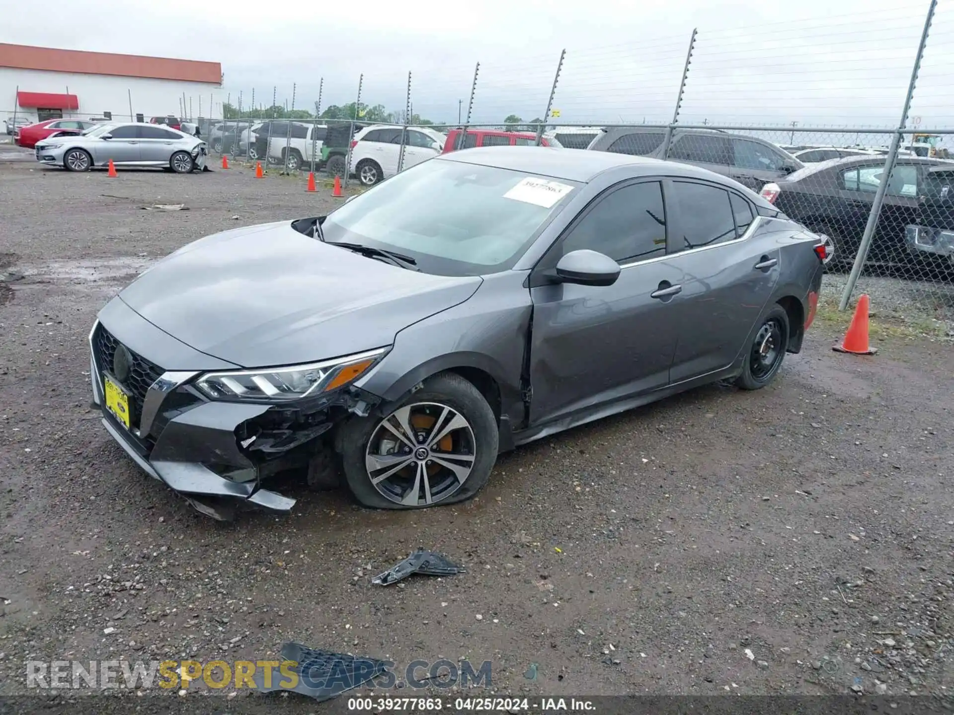 2 Photograph of a damaged car 3N1AB8CV8MY317883 NISSAN SENTRA 2021