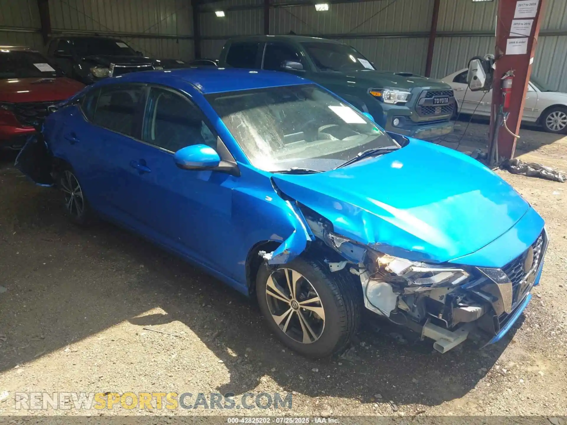 1 Photograph of a damaged car 3N1AB8CV8MY318936 NISSAN SENTRA 2021