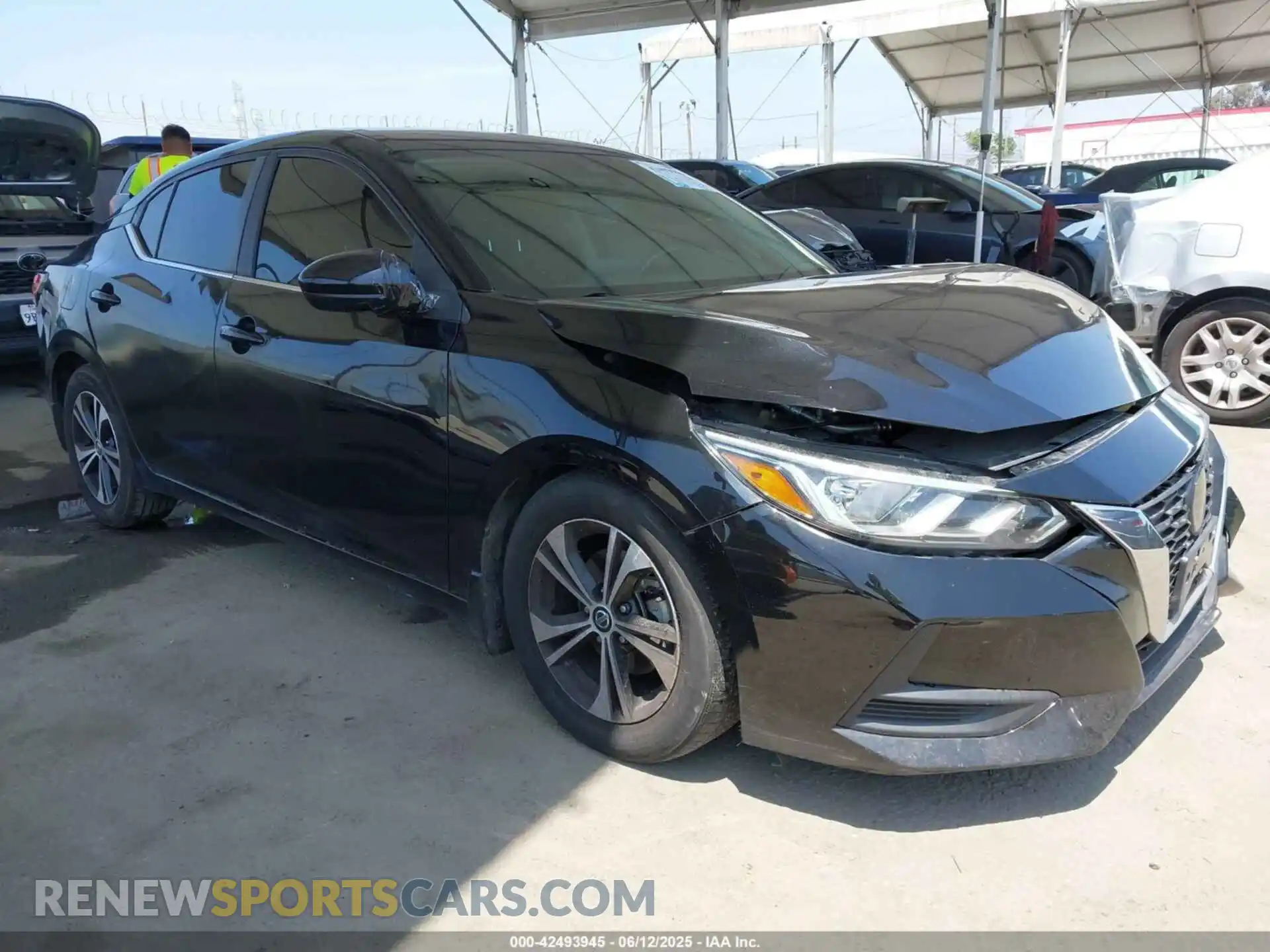 1 Photograph of a damaged car 3N1AB8CV9MY202130 NISSAN SENTRA 2021