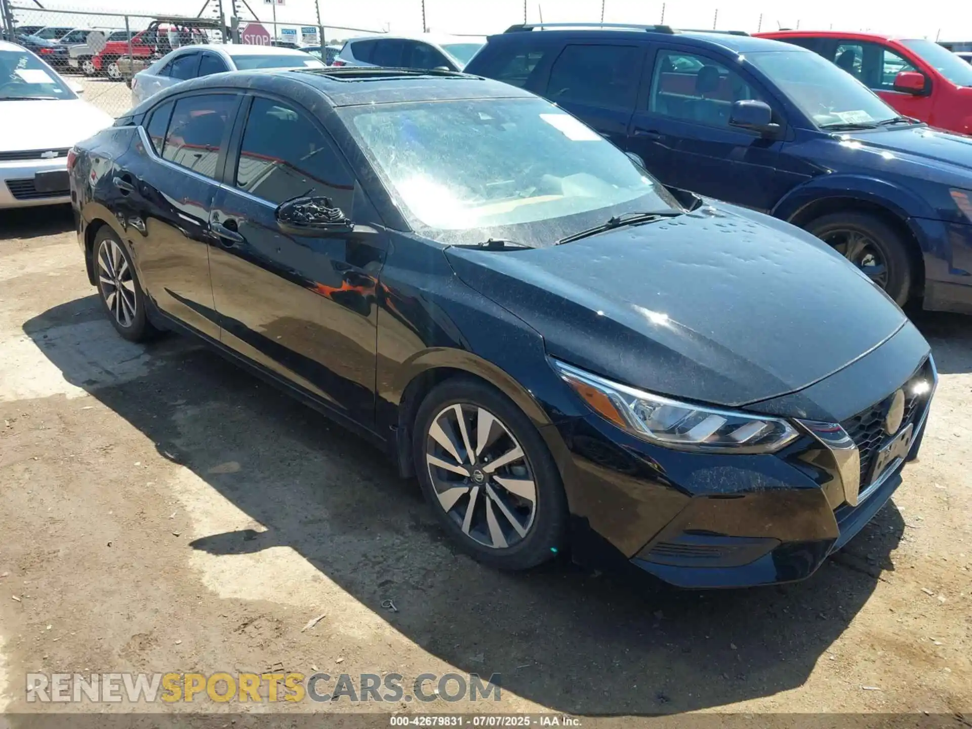 1 Photograph of a damaged car 3N1AB8CV9MY216366 NISSAN SENTRA 2021