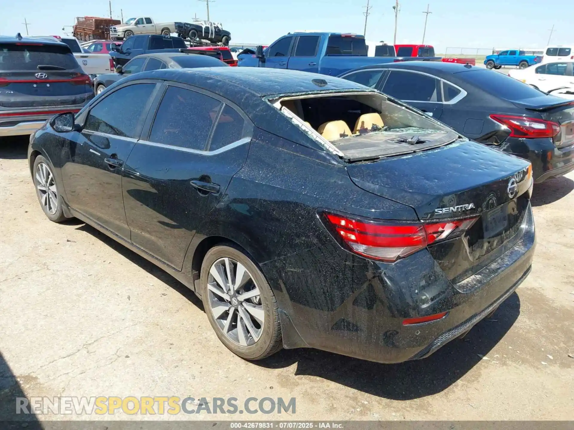 3 Photograph of a damaged car 3N1AB8CV9MY216366 NISSAN SENTRA 2021