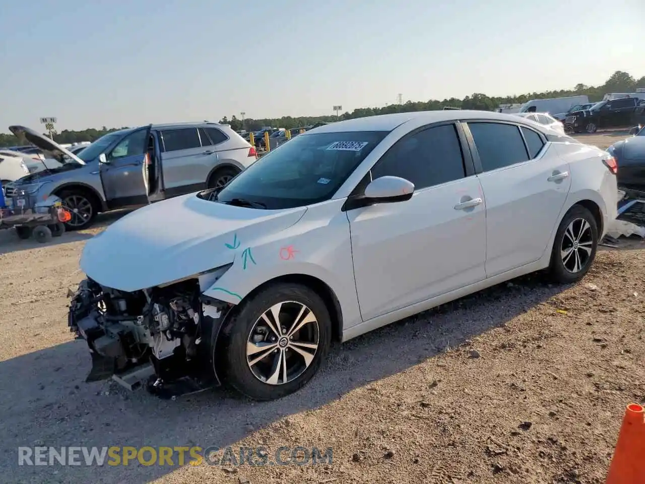 1 Photograph of a damaged car 3N1AB8CV9MY252588 NISSAN SENTRA 2021