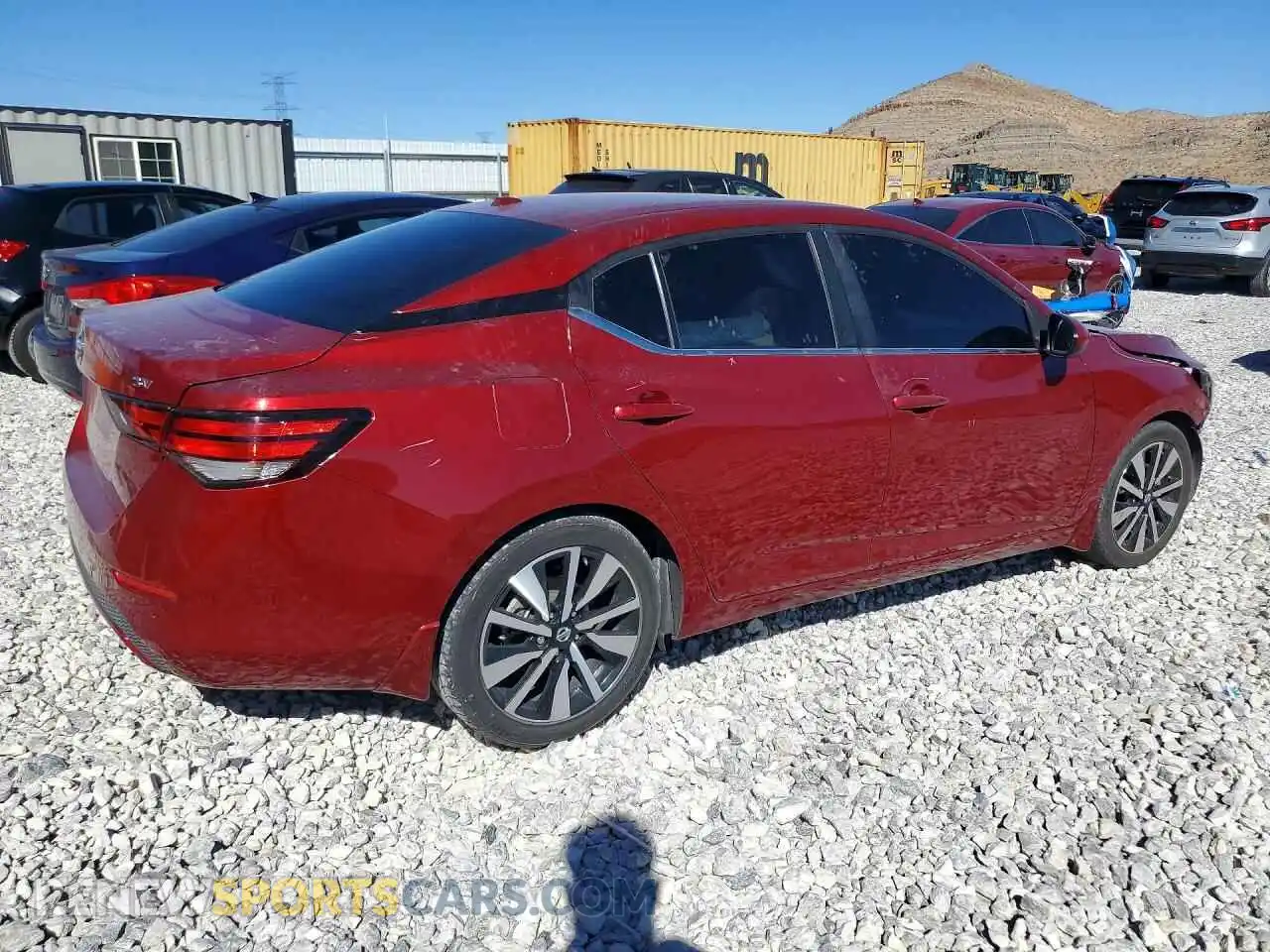 3 fotografías del automóvil dañado 3N1AB8CV9MY260450 NISSAN SENTRA 2021