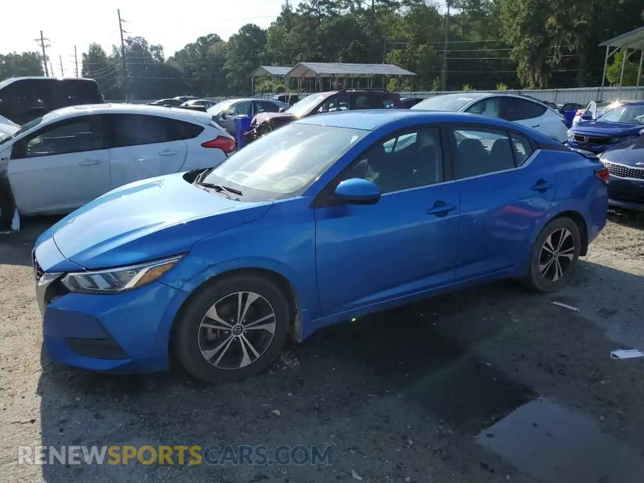 1 Photograph of a damaged car 3N1AB8CV9MY267995 NISSAN SENTRA 2021