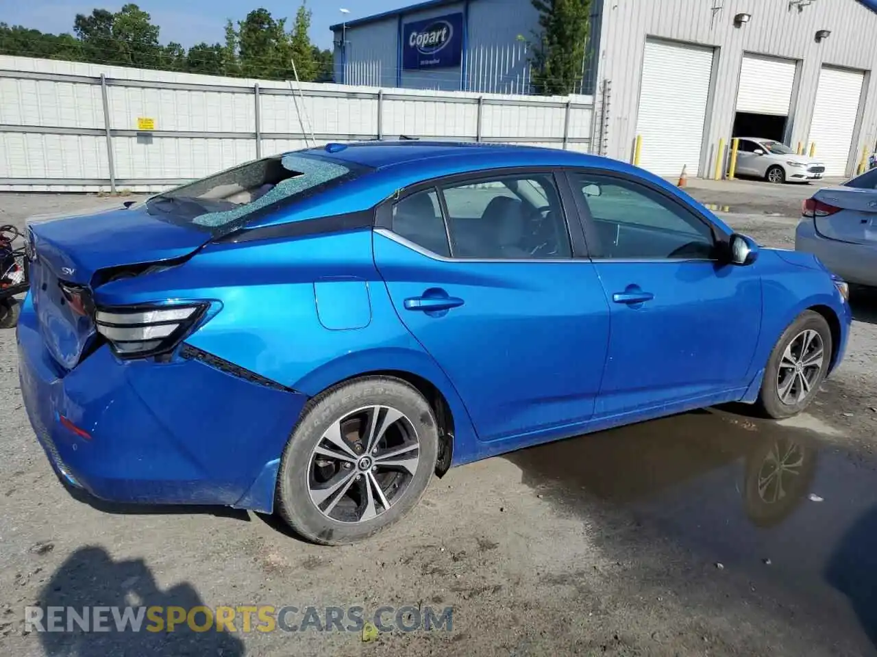 3 Photograph of a damaged car 3N1AB8CV9MY267995 NISSAN SENTRA 2021