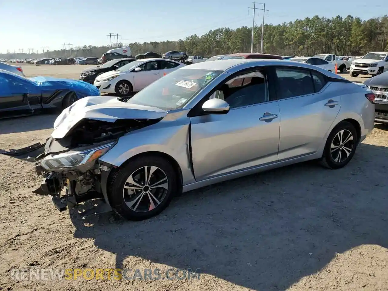 1 Photograph of a damaged car 3N1AB8CV9MY285963 NISSAN SENTRA 2021