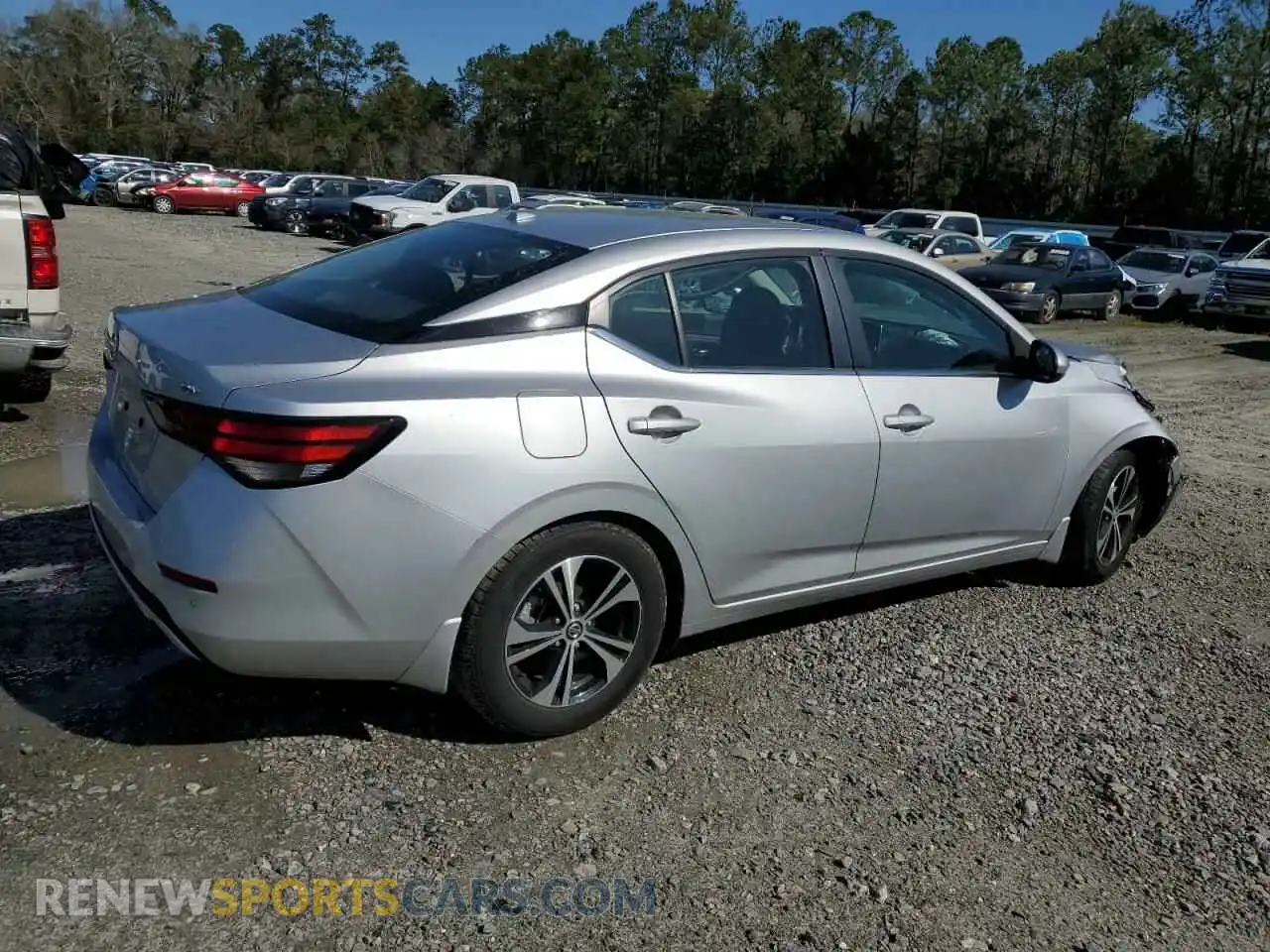 3 Photograph of a damaged car 3N1AB8CV9MY291276 NISSAN SENTRA 2021