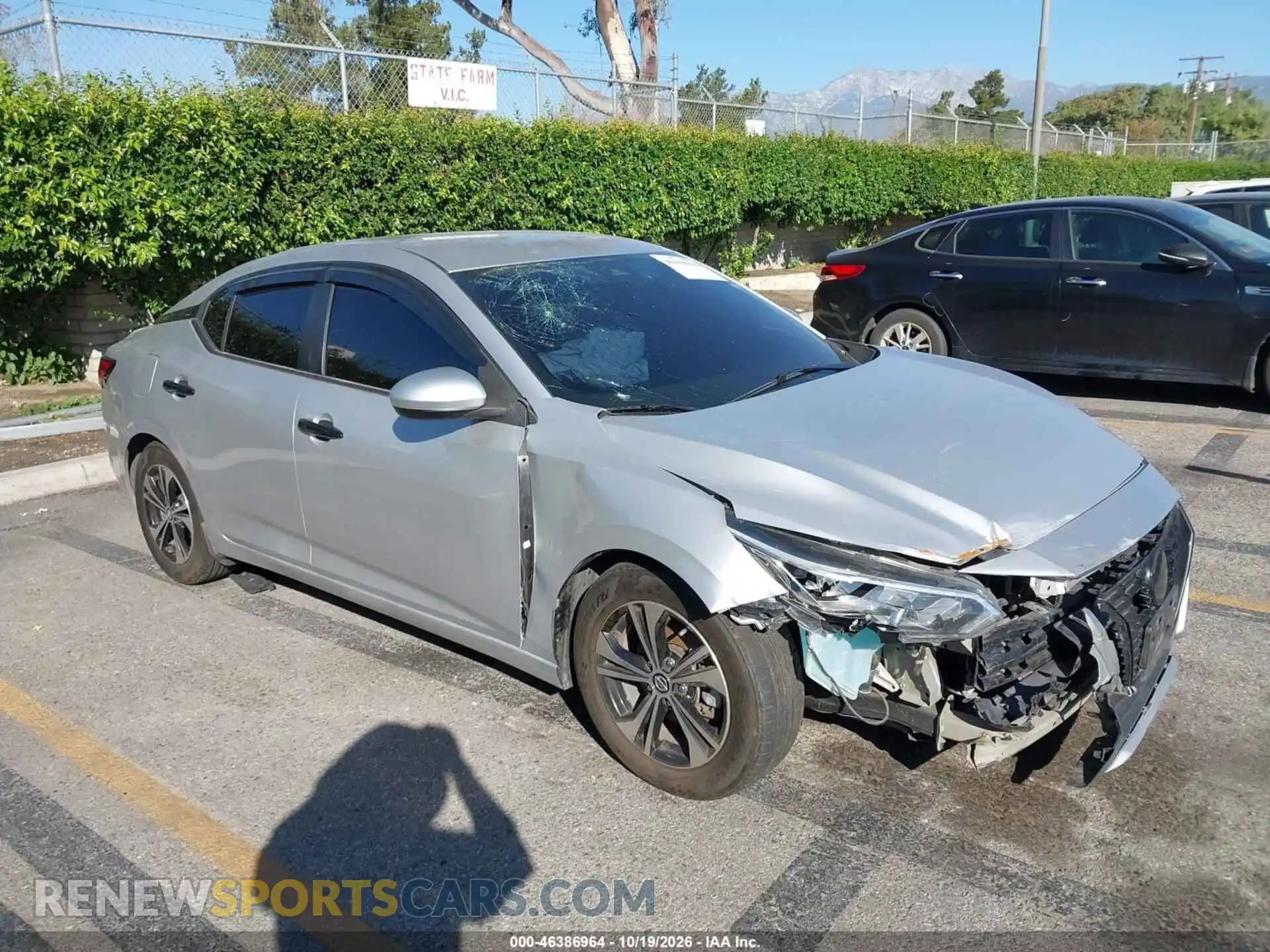 1 Photograph of a damaged car 3N1AB8CV9MY293478 NISSAN SENTRA 2021
