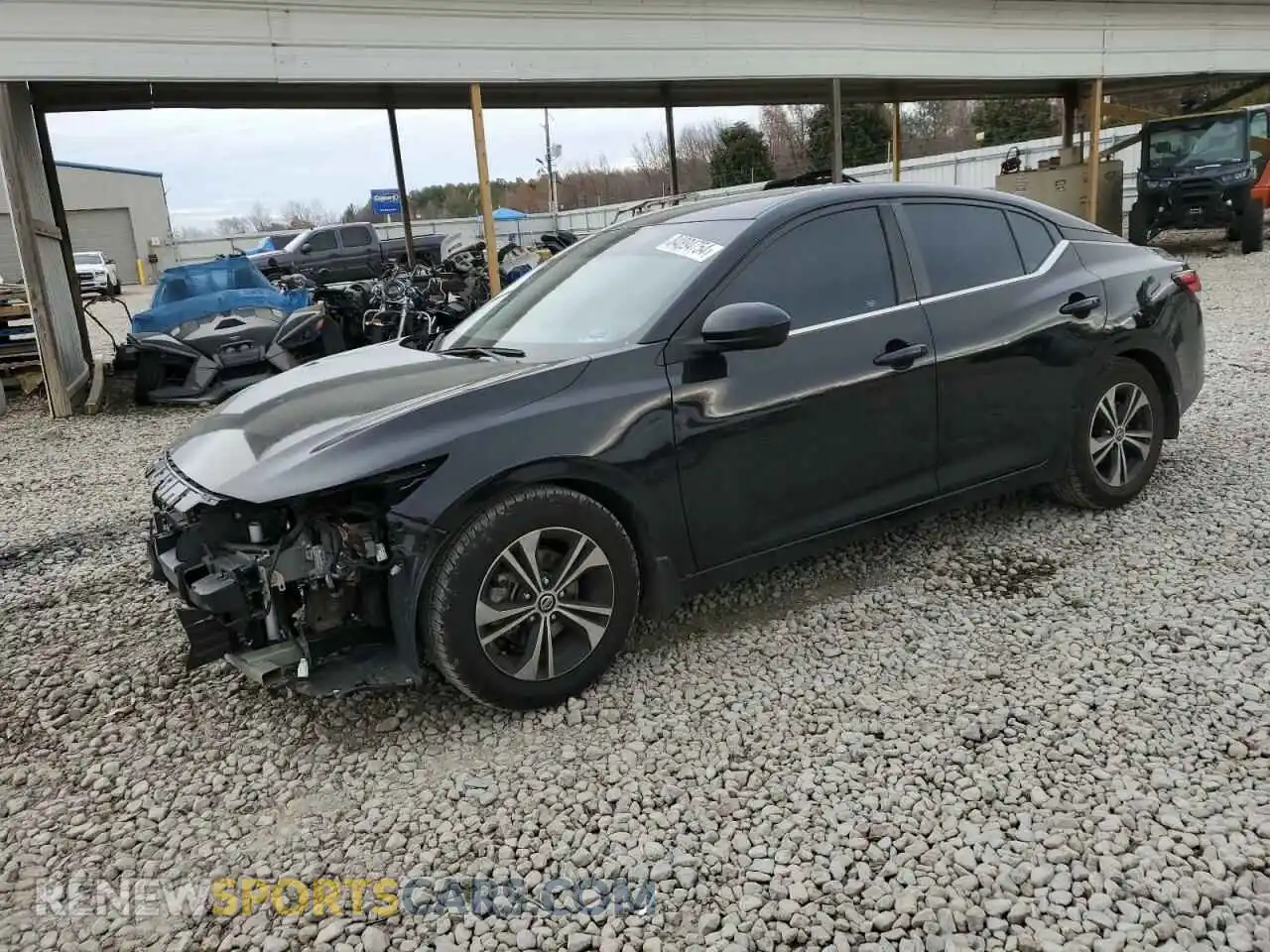 1 Photograph of a damaged car 3N1AB8CV9MY296641 NISSAN SENTRA 2021
