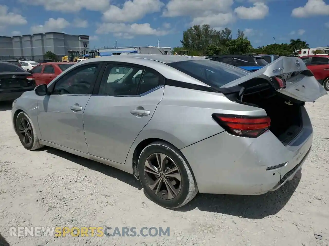 2 Photograph of a damaged car 3N1AB8CV9MY304690 NISSAN SENTRA 2021