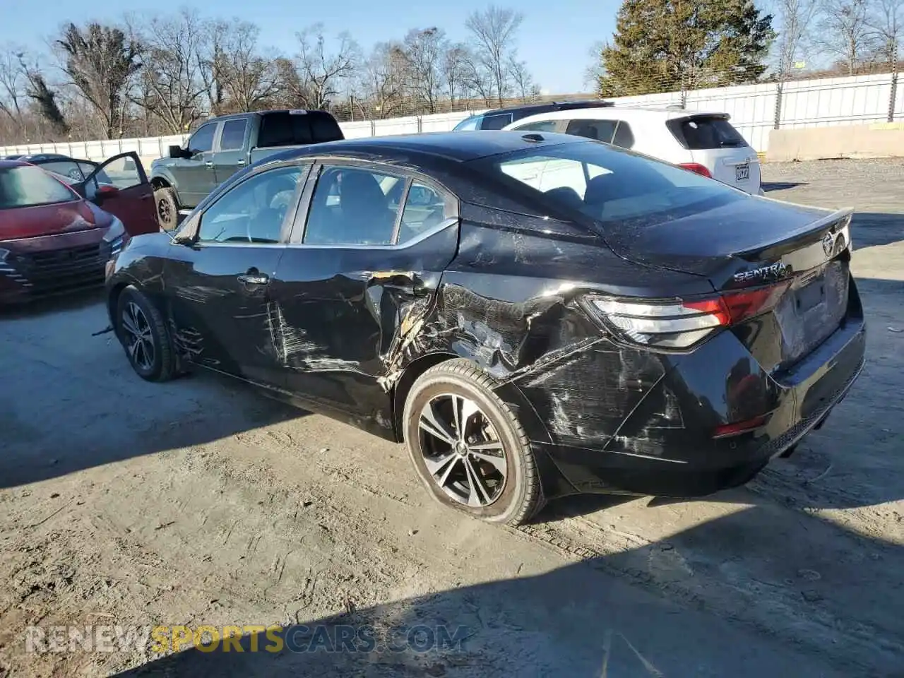 2 Photograph of a damaged car 3N1AB8CV9MY307167 NISSAN SENTRA 2021