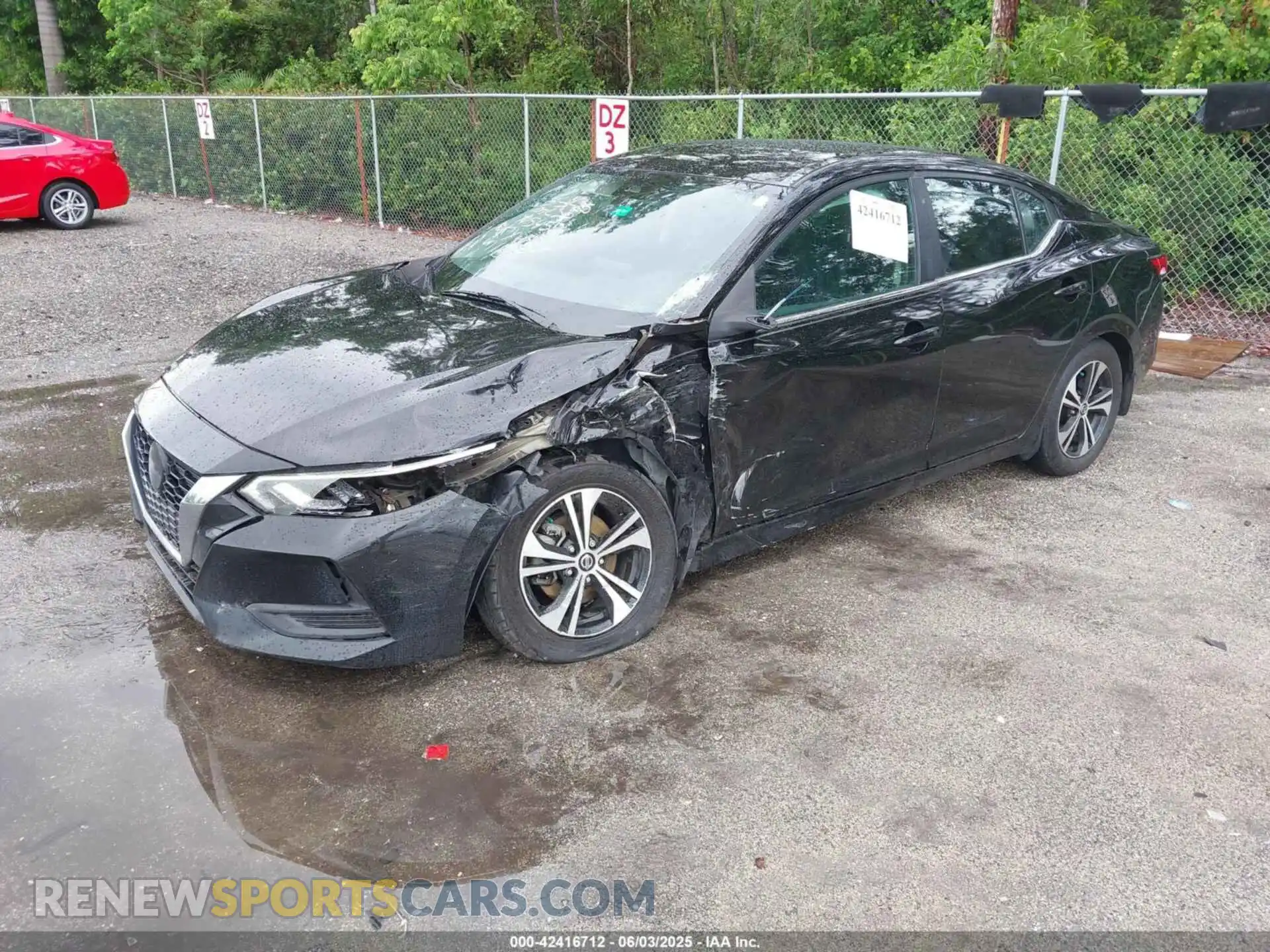 2 Photograph of a damaged car 3N1AB8CV9MY311817 NISSAN SENTRA 2021