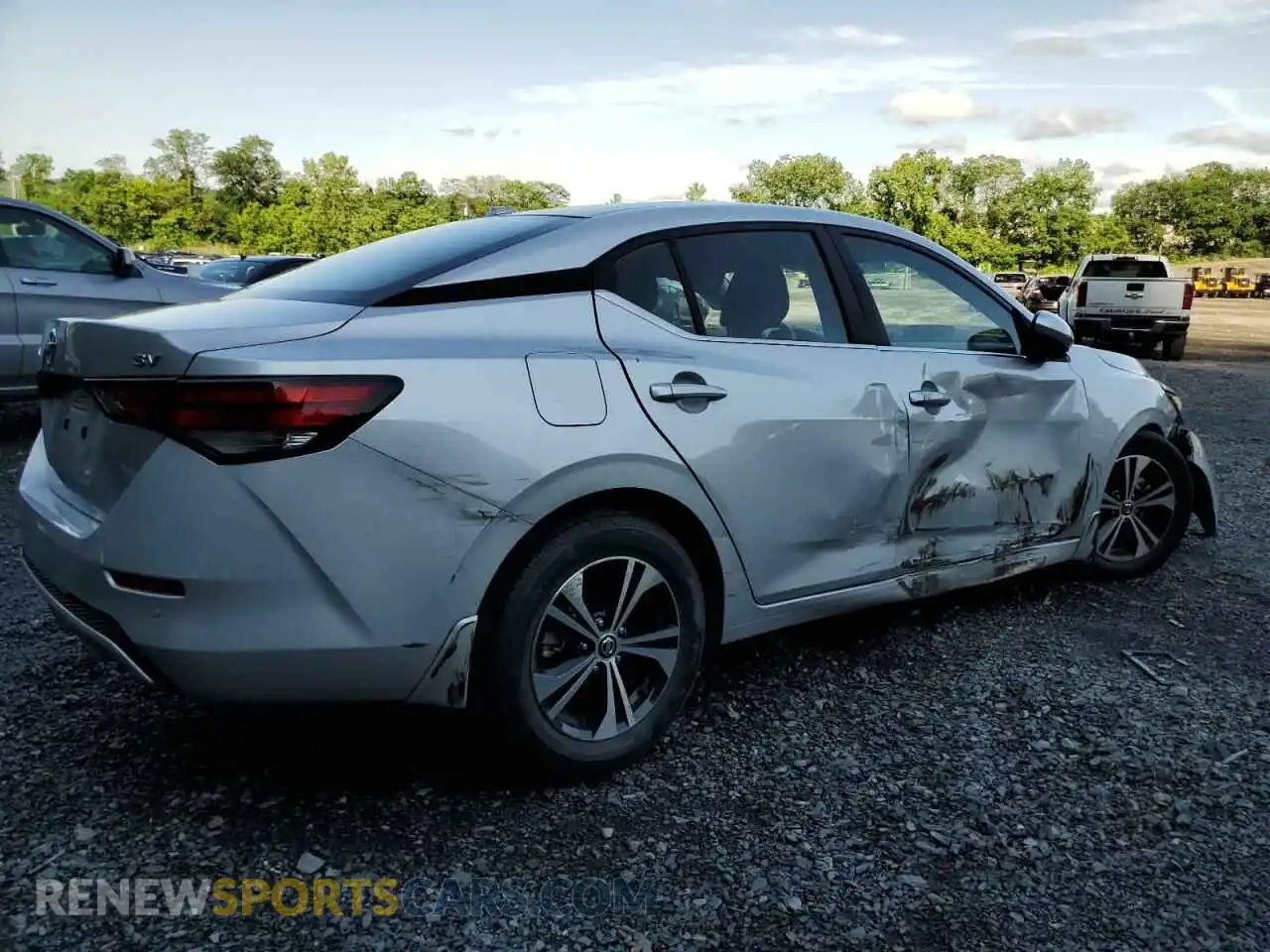 3 Photograph of a damaged car 3N1AB8CV9MY312322 NISSAN SENTRA 2021