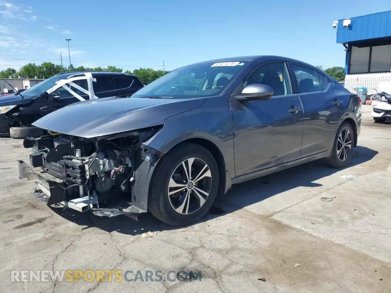 1 Photograph of a damaged car 3N1AB8CV9MY322493 NISSAN SENTRA 2021