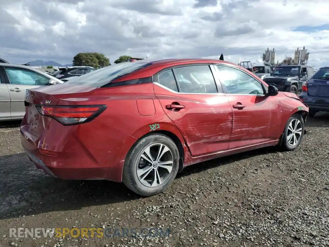 3 Photograph of a damaged car 3N1AB8CVXMY201388 NISSAN SENTRA 2021