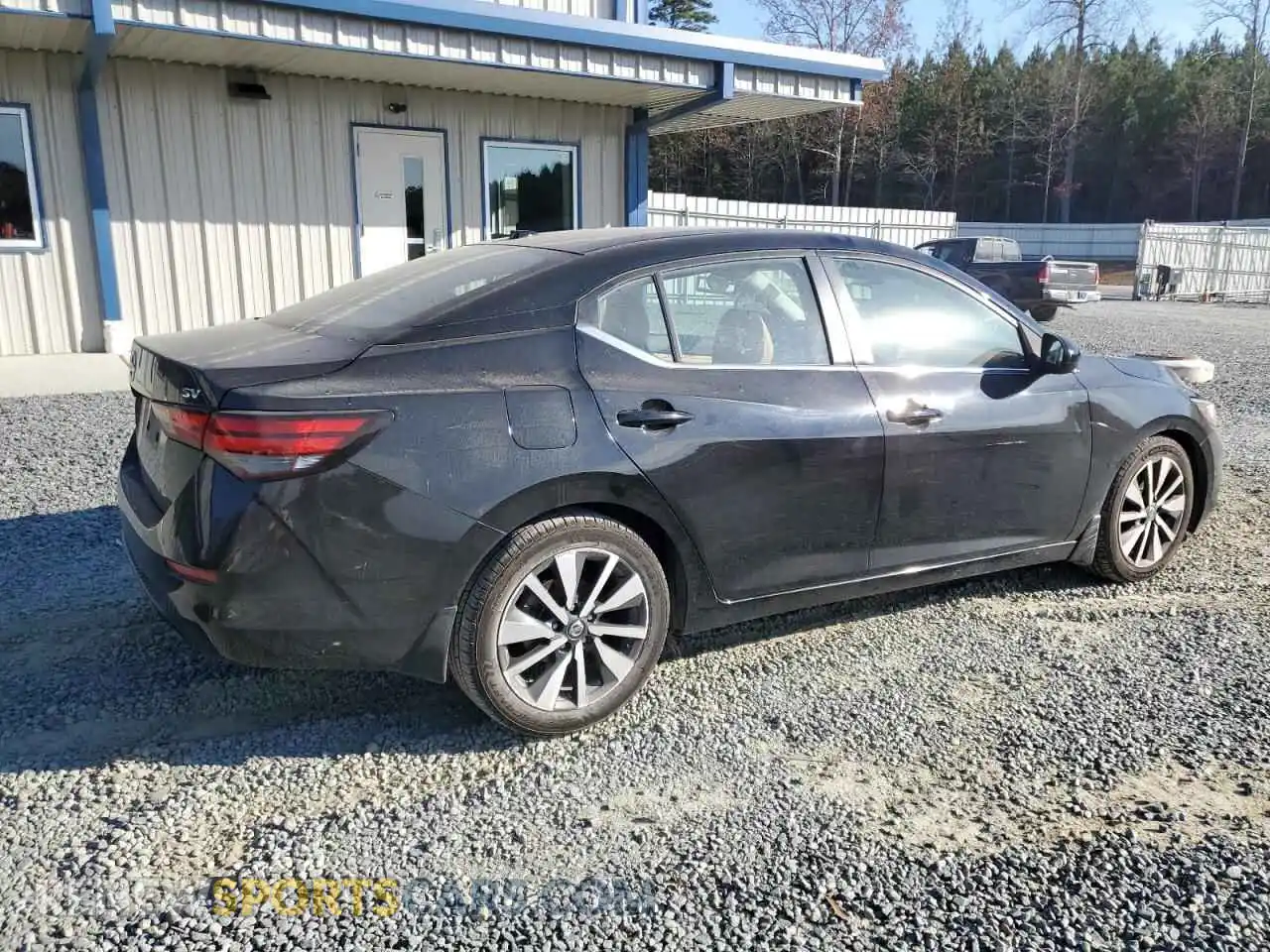 3 fotografías del automóvil dañado 3N1AB8CVXMY203139 NISSAN SENTRA 2021