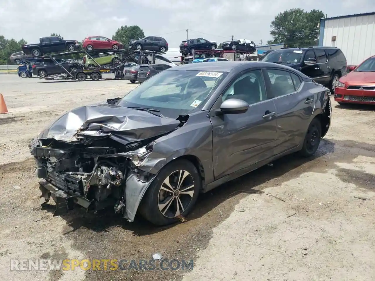 1 Photograph of a damaged car 3N1AB8CVXMY203562 NISSAN SENTRA 2021