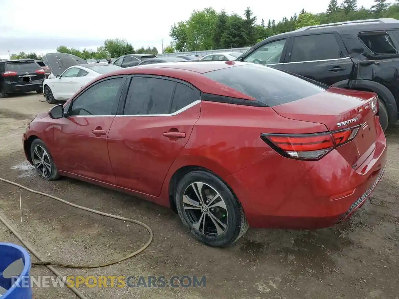 2 fotografías del automóvil dañado 3N1AB8CVXMY204713 NISSAN SENTRA 2021