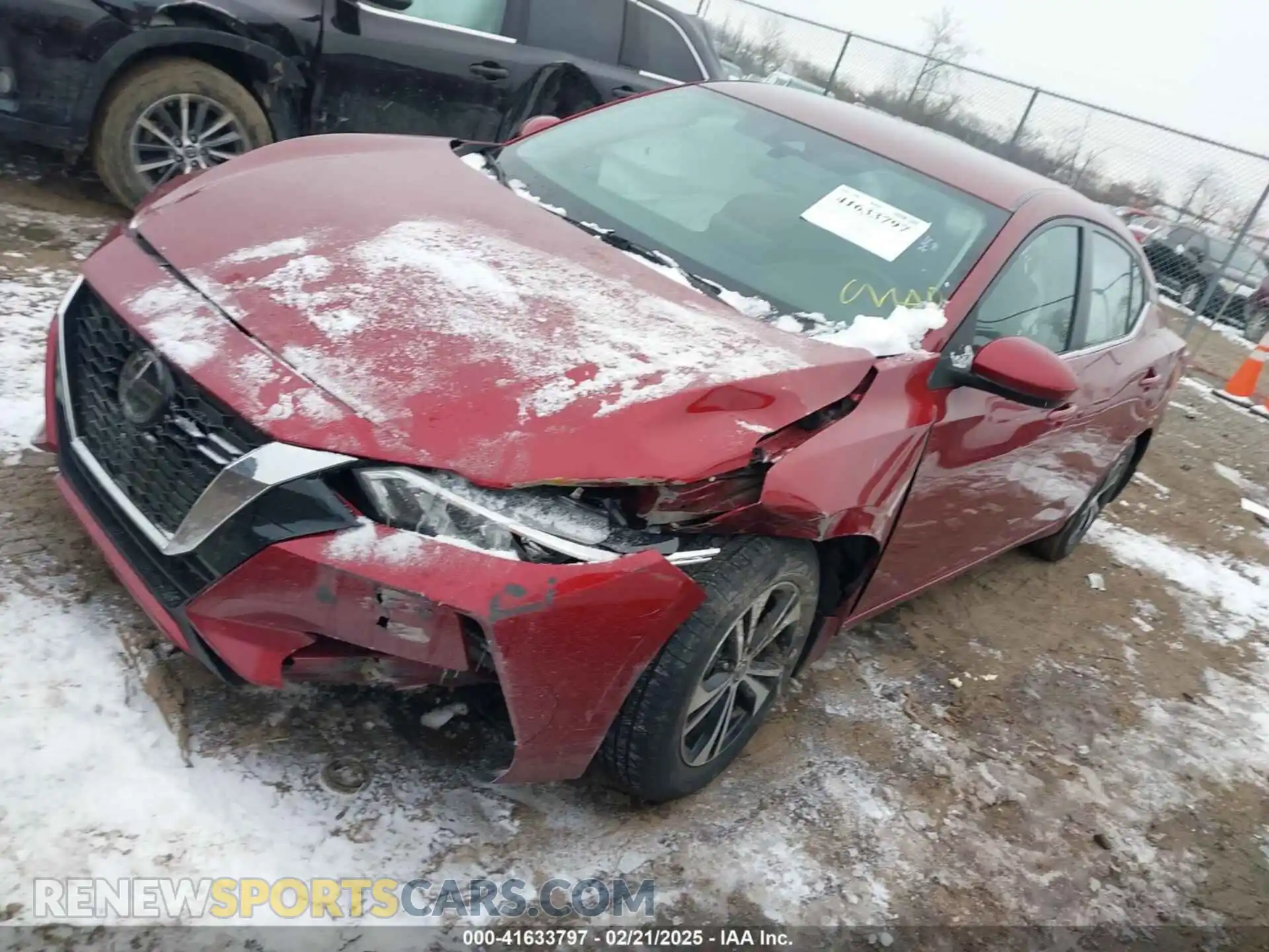 2 Photograph of a damaged car 3N1AB8CVXMY207336 NISSAN SENTRA 2021