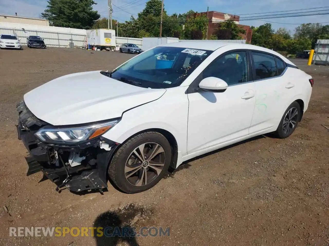1 Photograph of a damaged car 3N1AB8CVXMY209314 NISSAN SENTRA 2021