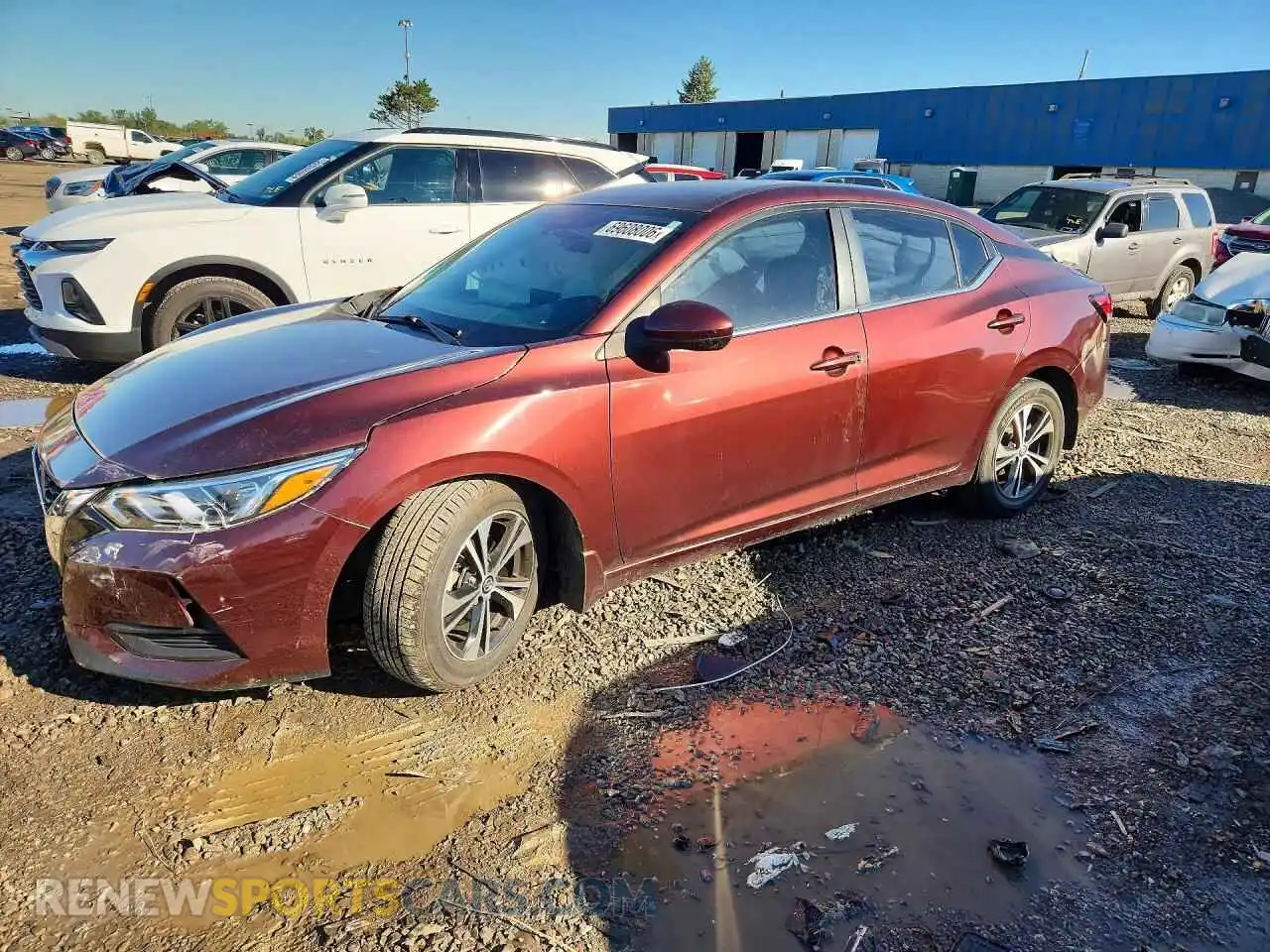 1 Photograph of a damaged car 3N1AB8CVXMY209877 NISSAN SENTRA 2021
