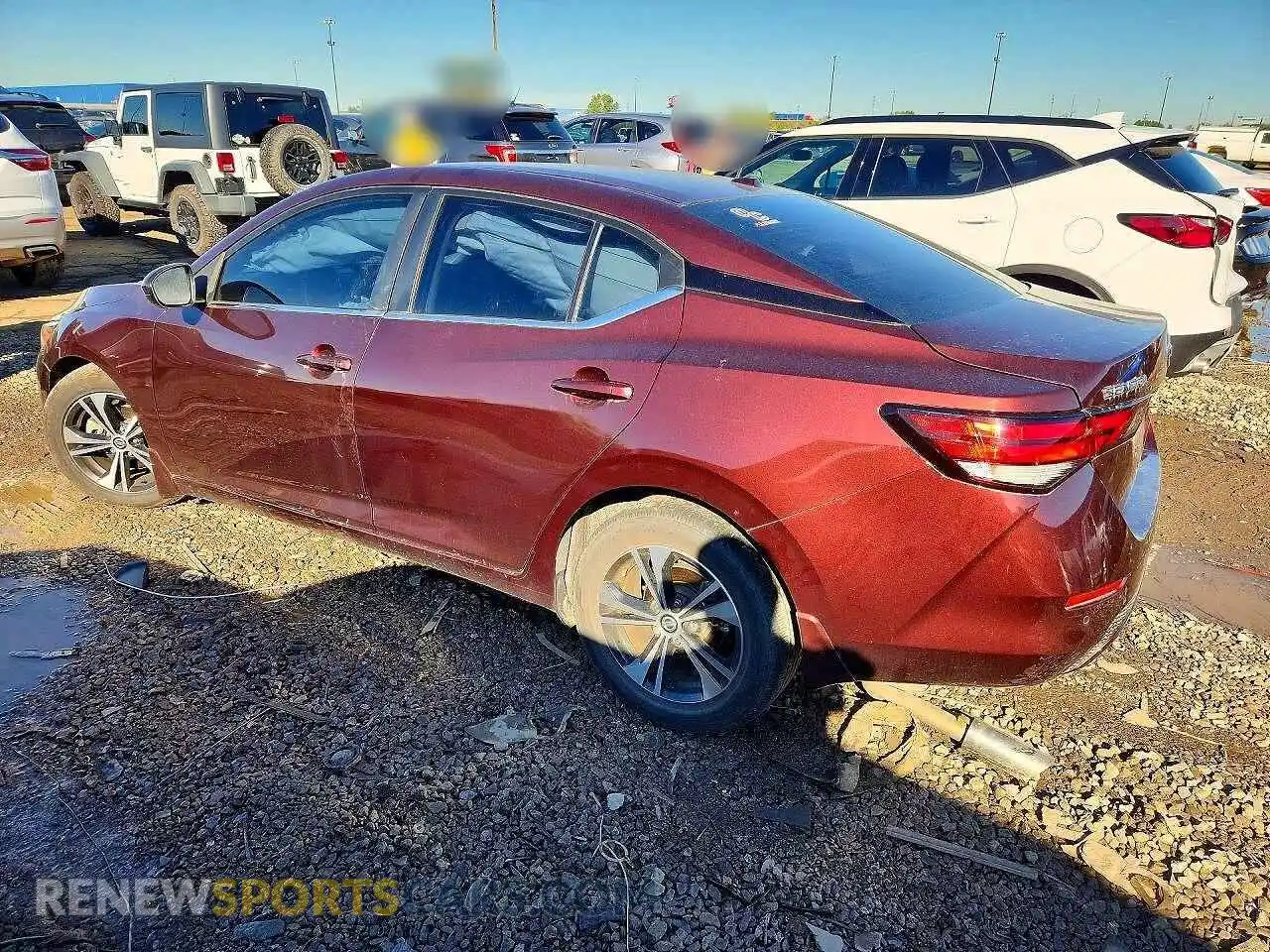 2 Photograph of a damaged car 3N1AB8CVXMY209877 NISSAN SENTRA 2021