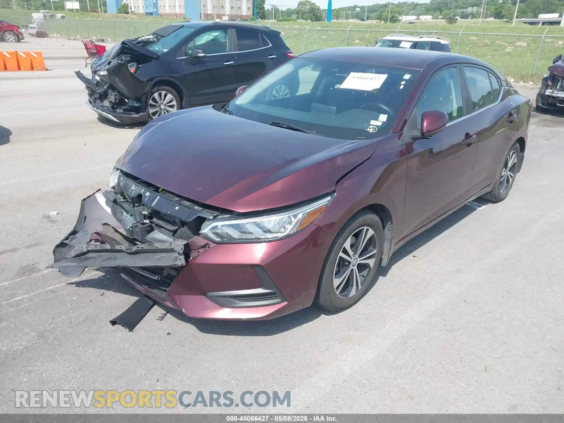 2 Photograph of a damaged car 3N1AB8CVXMY213752 NISSAN SENTRA 2021