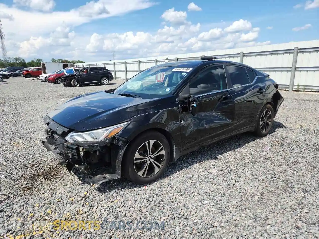 1 Photograph of a damaged car 3N1AB8CVXMY215324 NISSAN SENTRA 2021