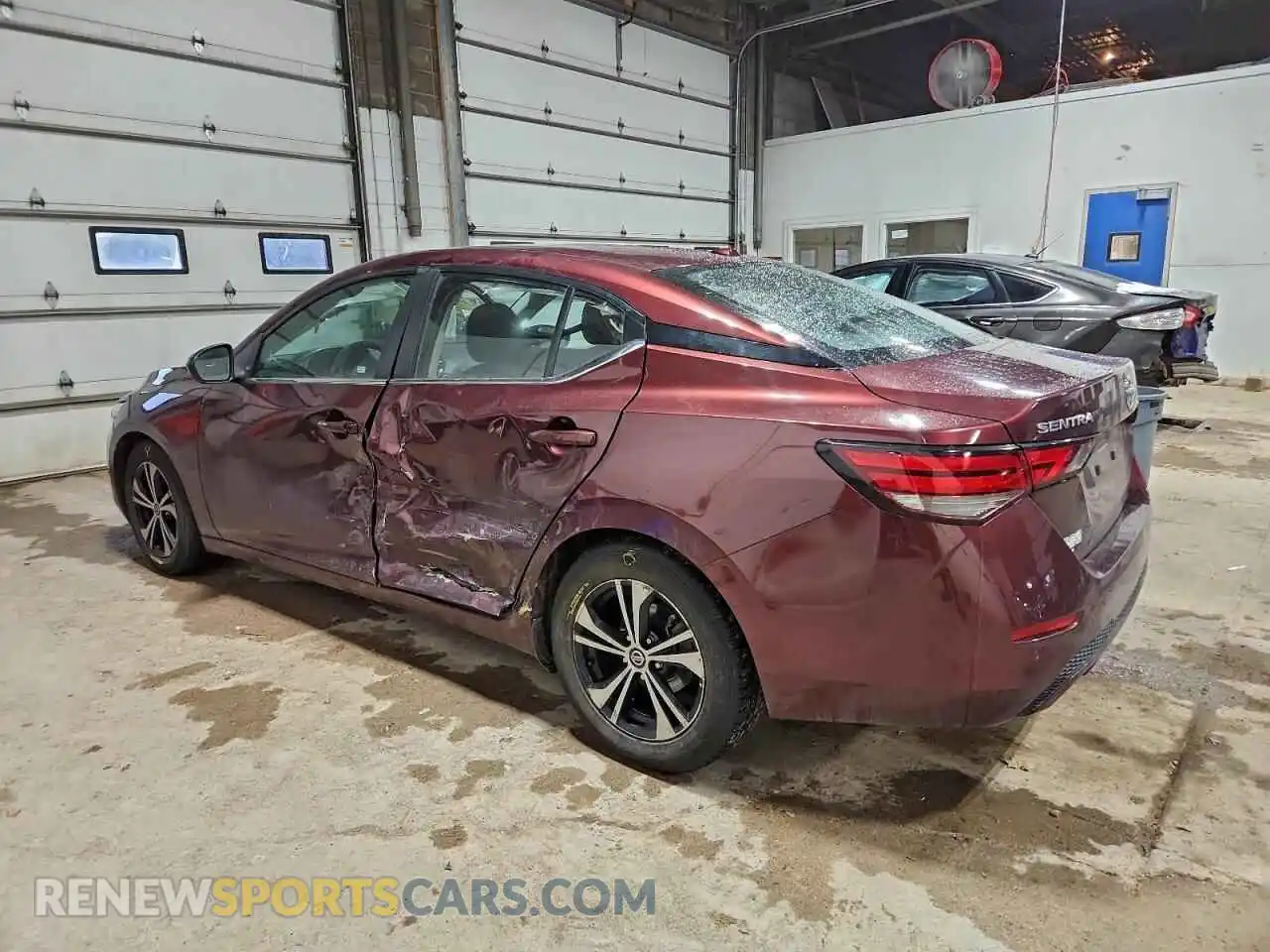 2 Photograph of a damaged car 3N1AB8CVXMY219566 NISSAN SENTRA 2021