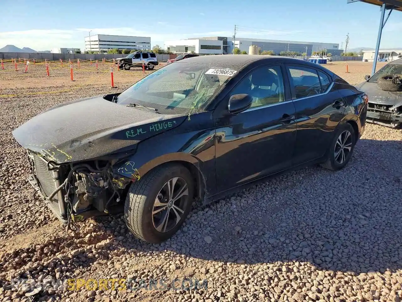 1 Photograph of a damaged car 3N1AB8CVXMY222595 NISSAN SENTRA 2021