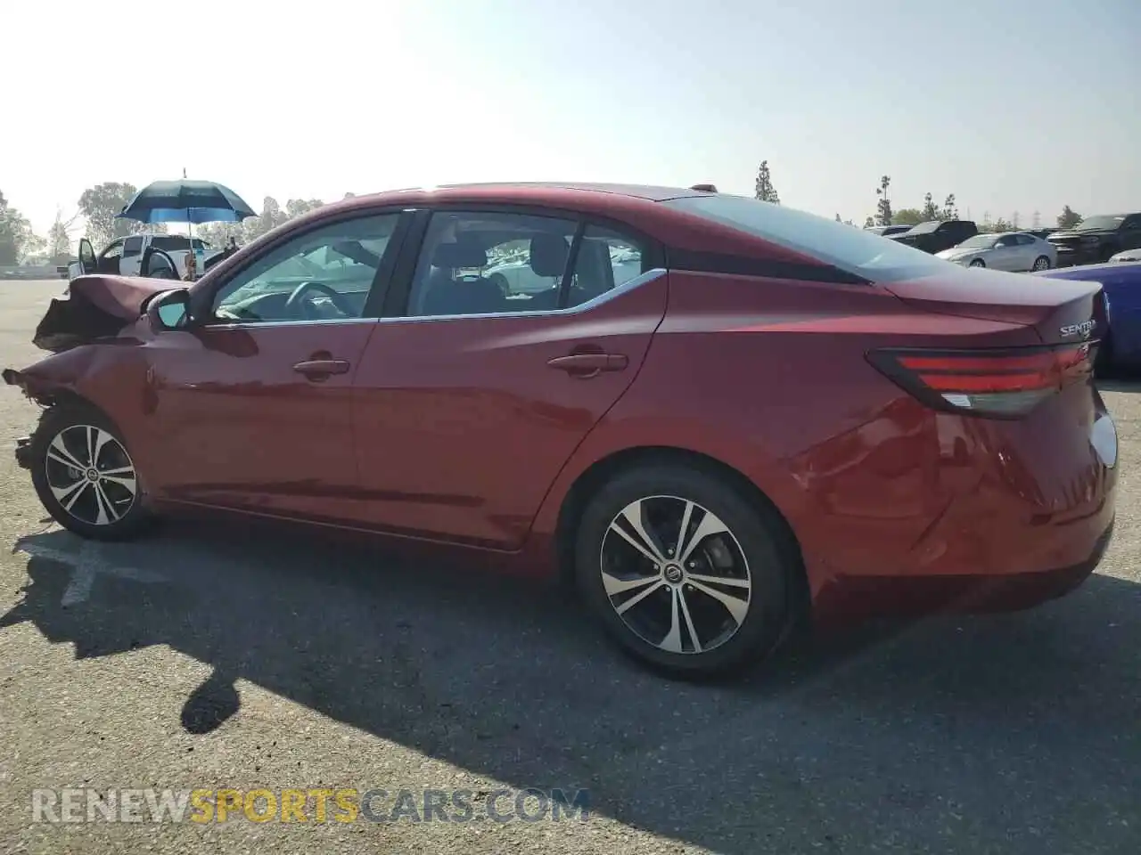 2 Photograph of a damaged car 3N1AB8CVXMY225139 NISSAN SENTRA 2021