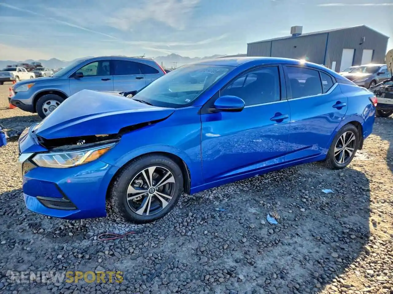 1 Photograph of a damaged car 3N1AB8CVXMY225223 NISSAN SENTRA 2021