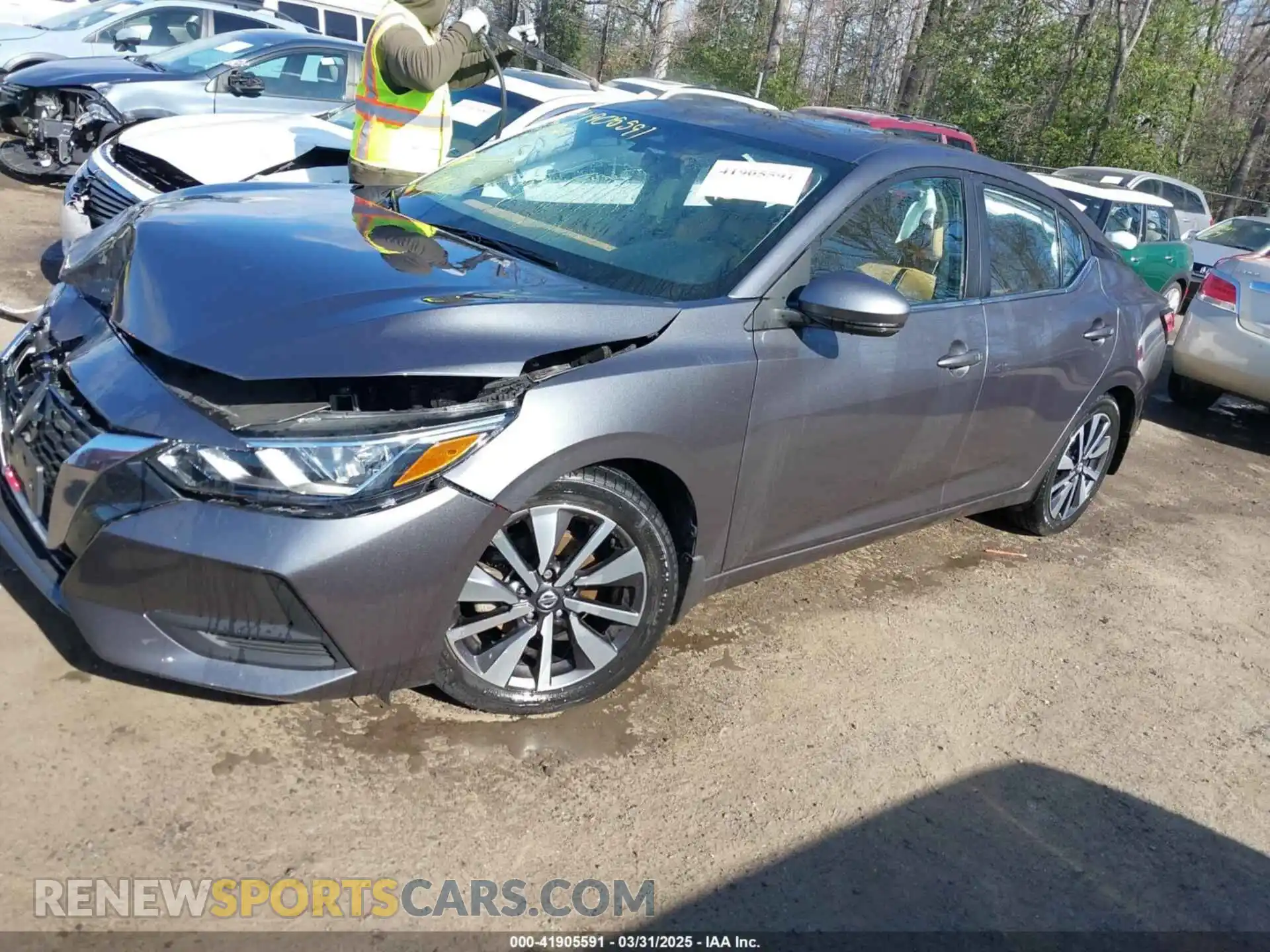 2 Photograph of a damaged car 3N1AB8CVXMY227442 NISSAN SENTRA 2021
