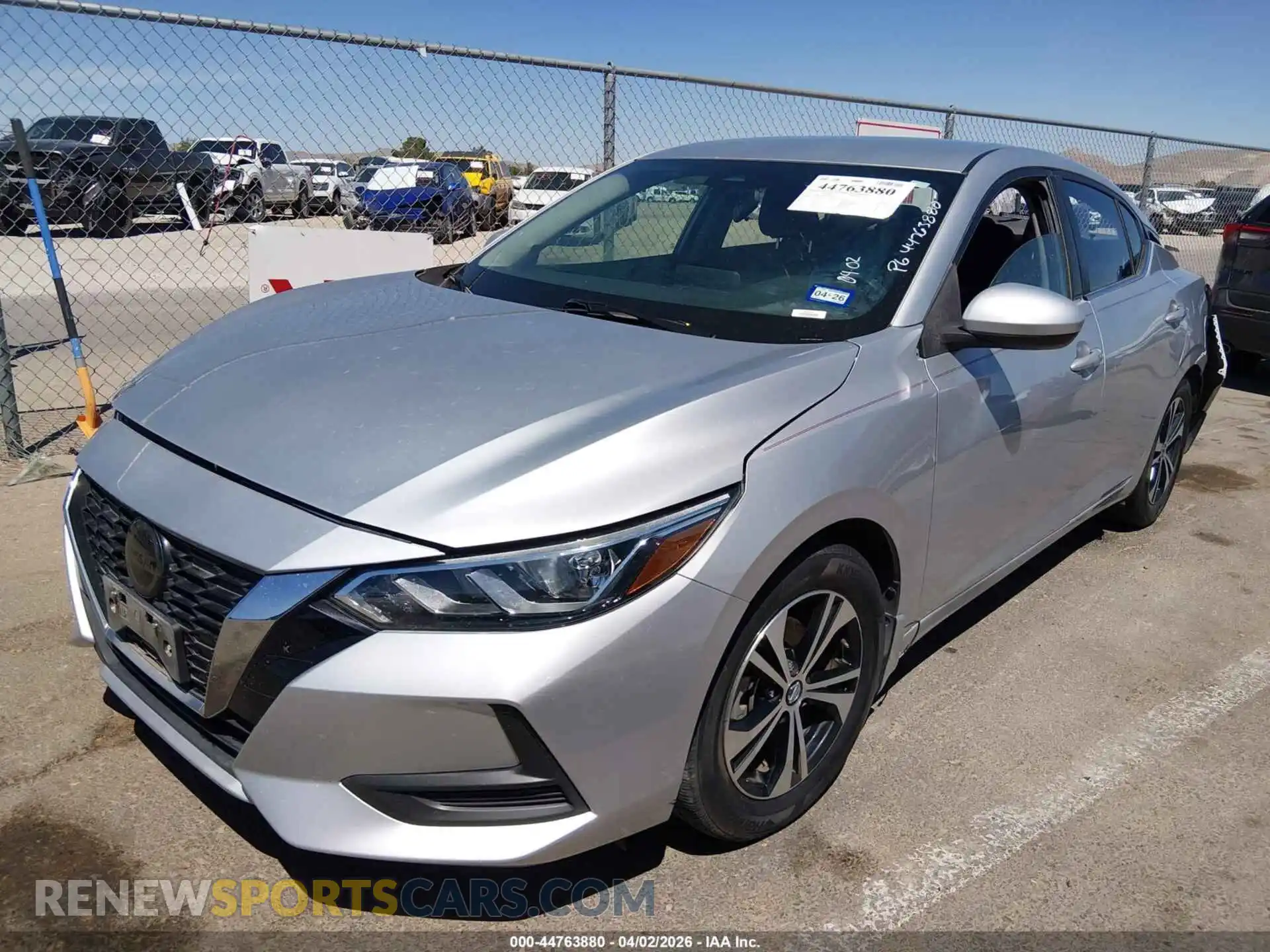 2 Photograph of a damaged car 3N1AB8CVXMY230700 NISSAN SENTRA 2021