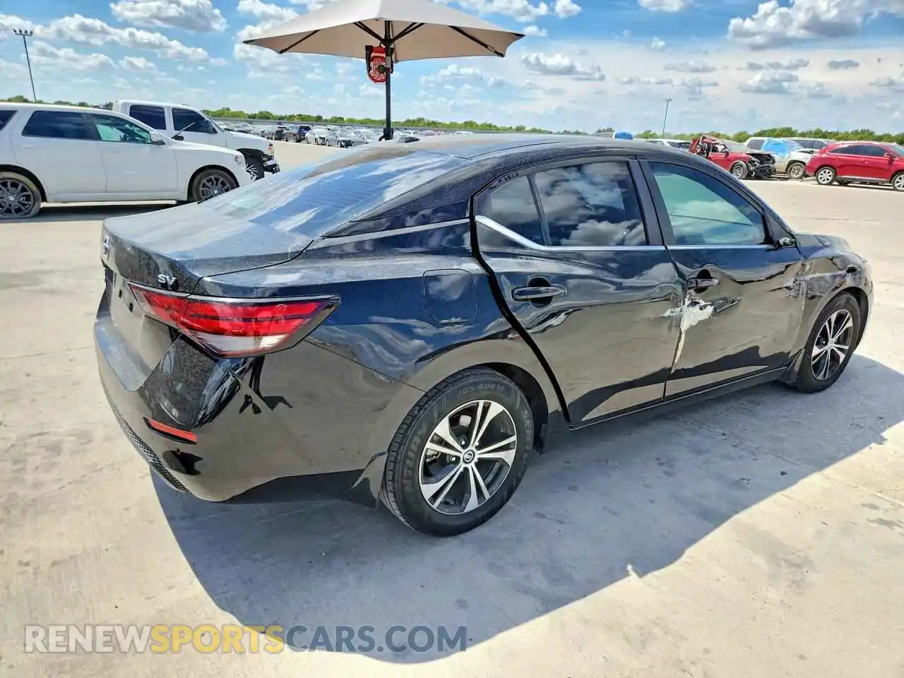 3 Photograph of a damaged car 3N1AB8CVXMY233824 NISSAN SENTRA 2021
