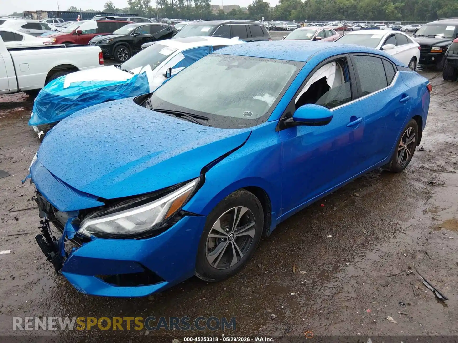 2 Photograph of a damaged car 3N1AB8CVXMY233838 NISSAN SENTRA 2021