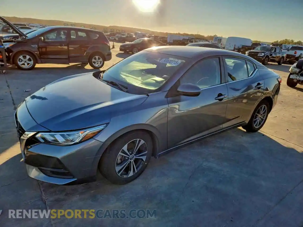 1 fotografías del automóvil dañado 3N1AB8CVXMY236156 NISSAN SENTRA 2021