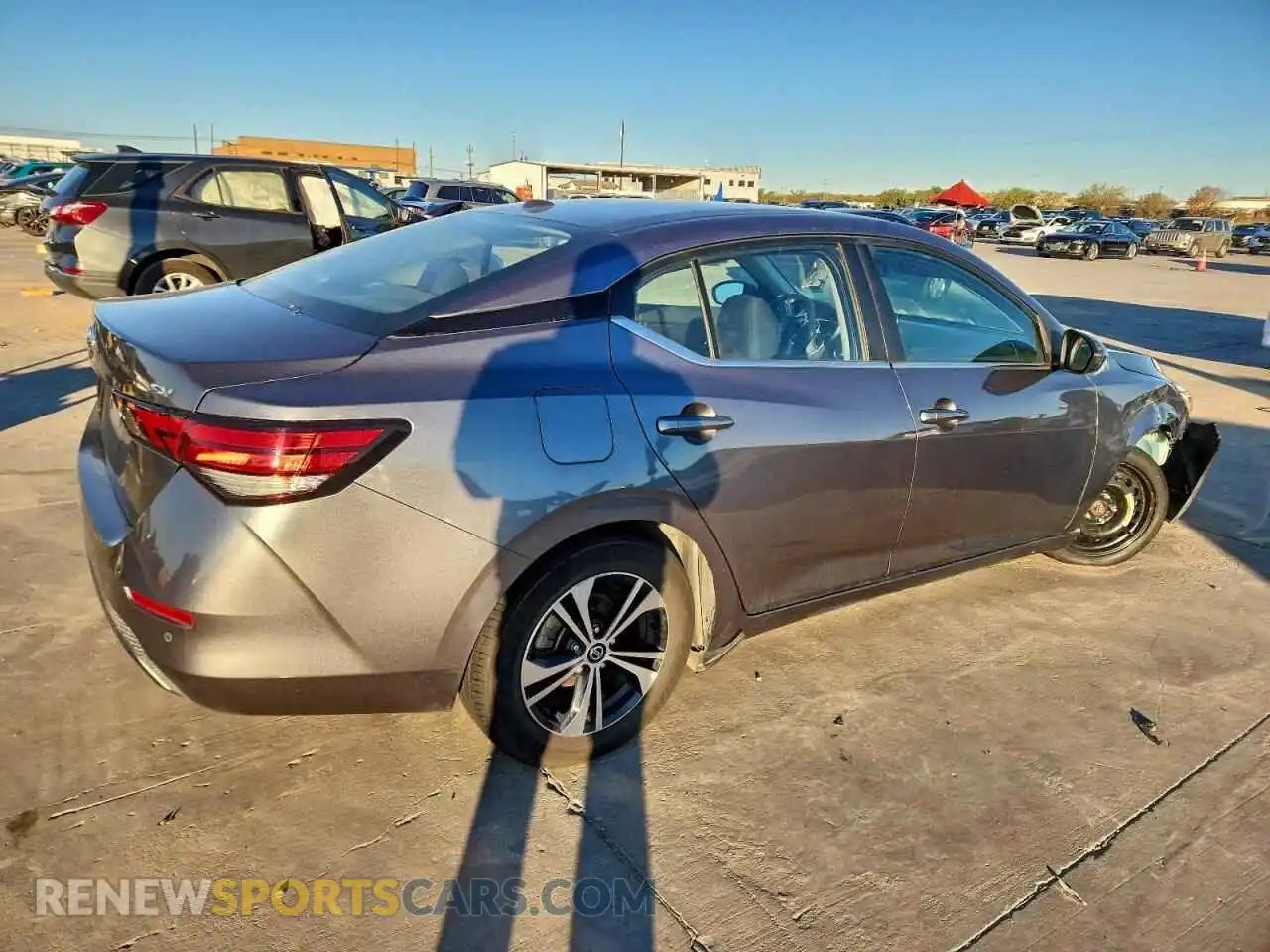 3 fotografías del automóvil dañado 3N1AB8CVXMY236156 NISSAN SENTRA 2021