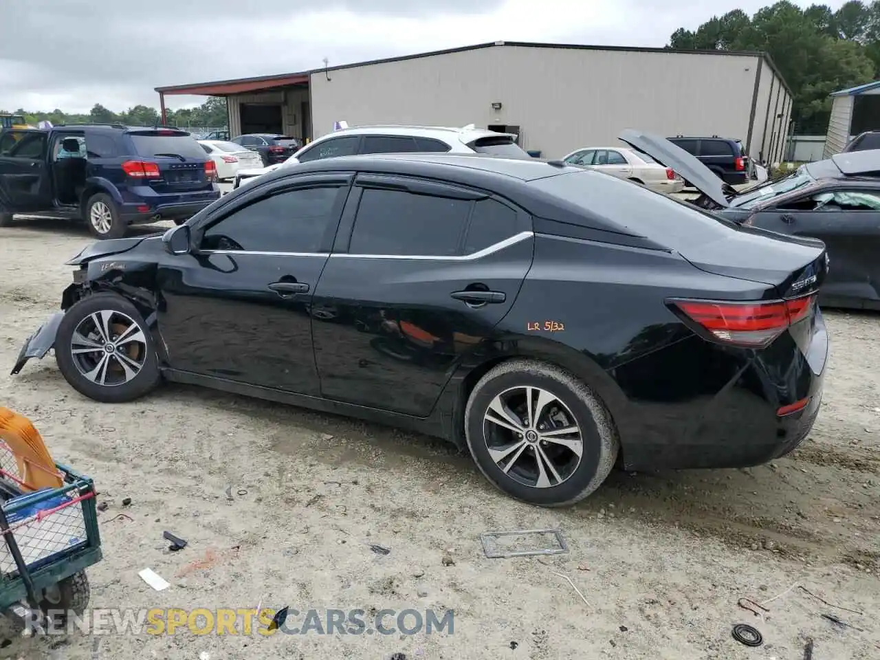 2 Photograph of a damaged car 3N1AB8CVXMY237999 NISSAN SENTRA 2021