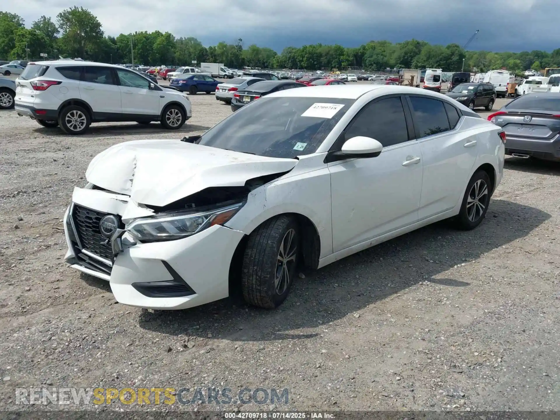 2 Photograph of a damaged car 3N1AB8CVXMY238280 NISSAN SENTRA 2021