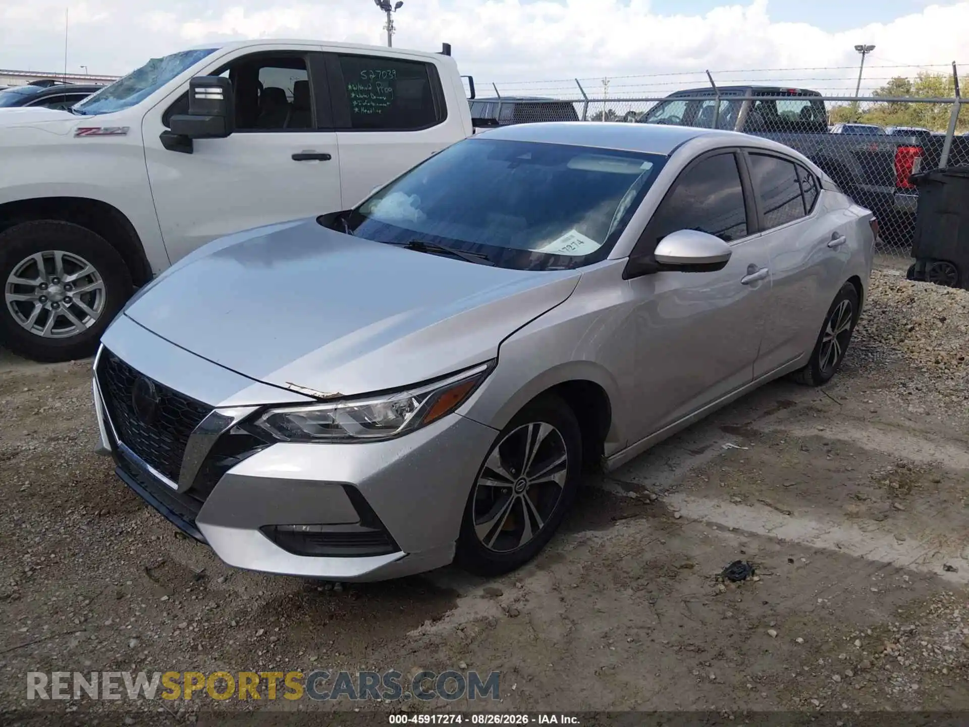 2 fotografías del automóvil dañado 3N1AB8CVXMY238795 NISSAN SENTRA 2021