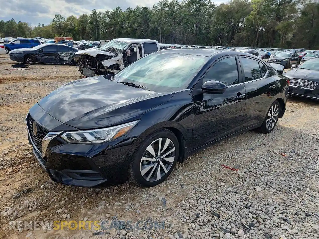 1 Photograph of a damaged car 3N1AB8CVXMY239476 NISSAN SENTRA 2021